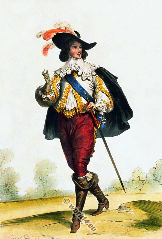 Nobleman, Musketeer, Baroque, costumes, France, Fashion, history,