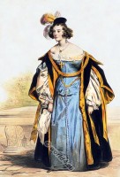 Costume Espagnol du XVI Siecle. Spanish costume from the 16th c.