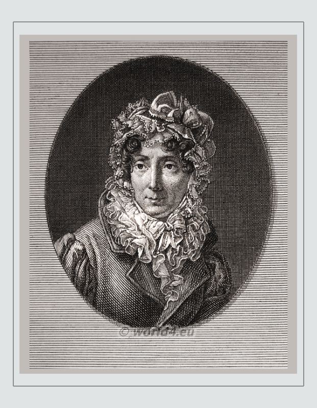 Famous woman 18th century. Madame de Genlis. French writer, Artist, Literature. Early feminist, femme fatale