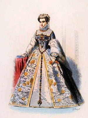 Elisabeth, of Austria, Queen, France, fashion, Renaissance 