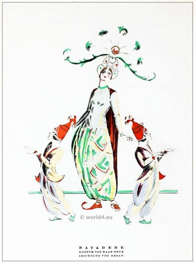 German fashion designer Haas Heye. Art deco costumes 1920s. The Temple Dancer. STYL Fashion Magazine.