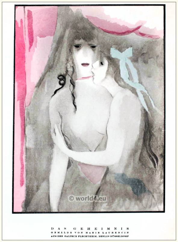 Painting by Marie Laurencin. STYL Art Déco Fashion Magazine. German Art deco costumes 1920s.