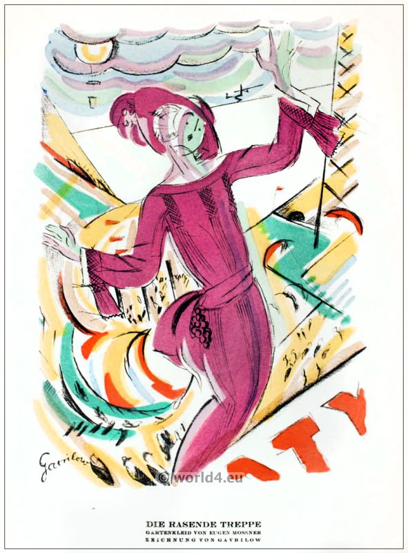 STYL, Art Déco Fashion Magazine. German Art deco costumes 1920s. Roaring twenties fashion. Gibson Girls clothing.