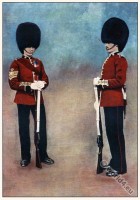 The Scots Guards. England Boer war uniforms.