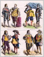 Fleming, English and German Princely costumes