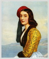 Katharina Botzaris in Greek costume 1841