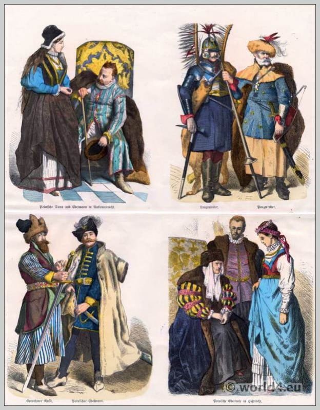 Polish, Russian, 16th century, costumes, Münchener Bilderbogen,