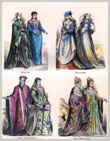 Renaissance fashion. Italy 16th century clothing.