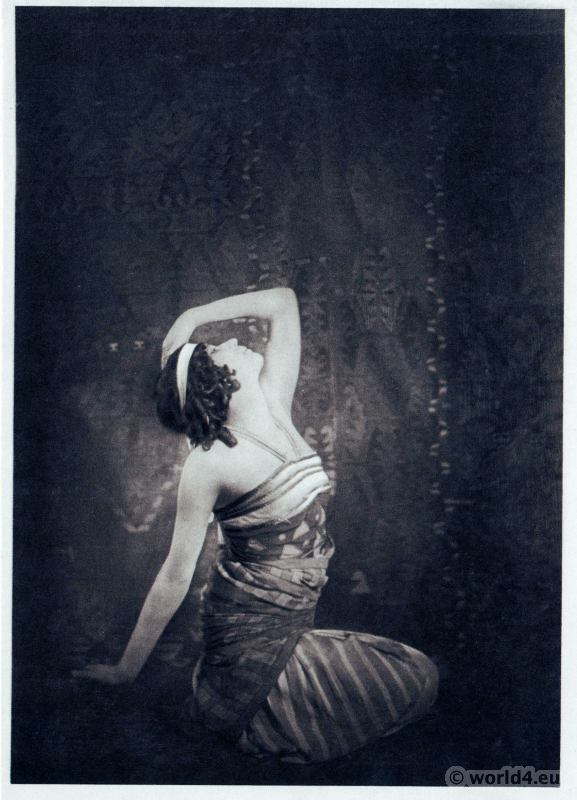 Sofia Fedorova in Cleopatra. Russian Ballet. Dance costume. Famous Opera