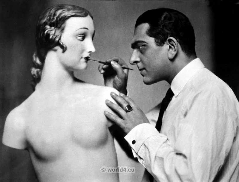 Karl Schenker, German, wax figures, mannequins,