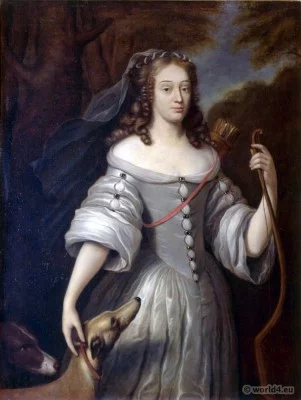 Portrait, Duchess, Francoise Louise, Baume, Blanc
