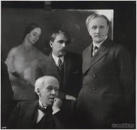 Russian Artists Portraits Sergejewitsch Stanislawski, Savely Sorine, Wassili Katschalow 1924. Russian Artists