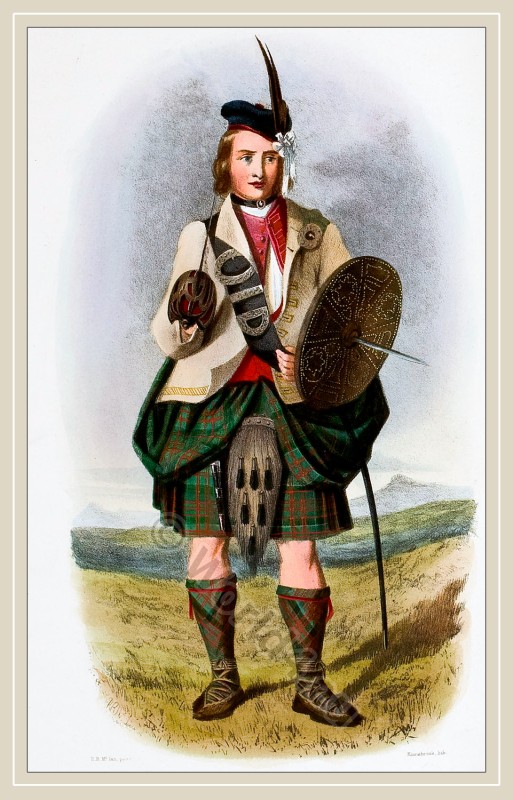 Mac Donalds, Clan Ranald, kilt, tartan, scotland, costume