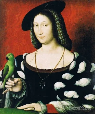 Marguerite, Navarre, Jean, Clouet, Renaissance, Costume, Adornment, Jewellery