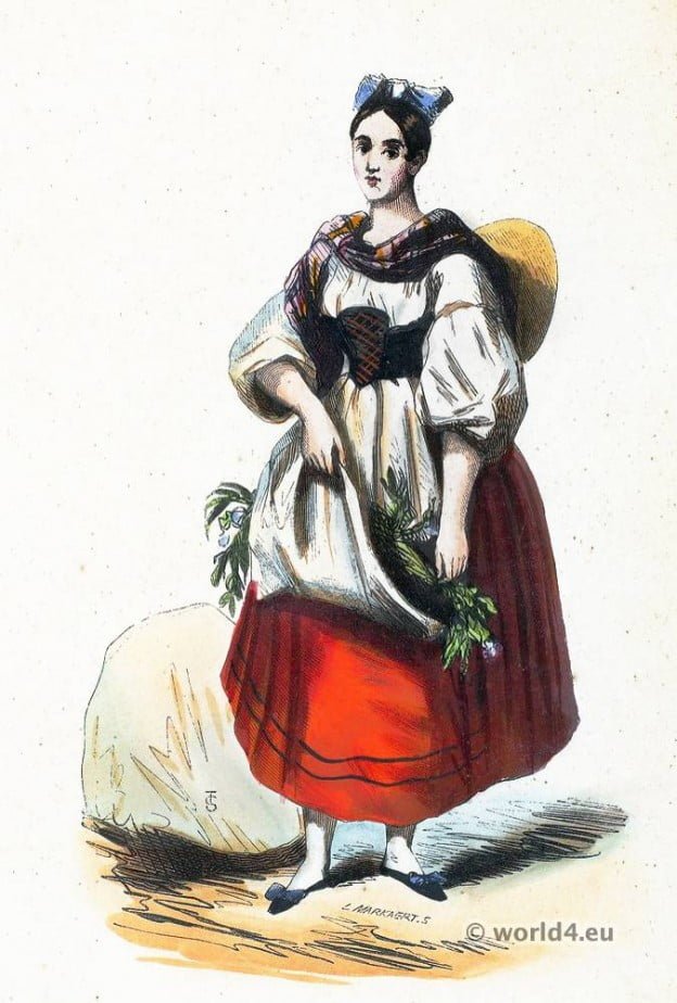 Alsacienne, clothing, Traditional, French national costume,