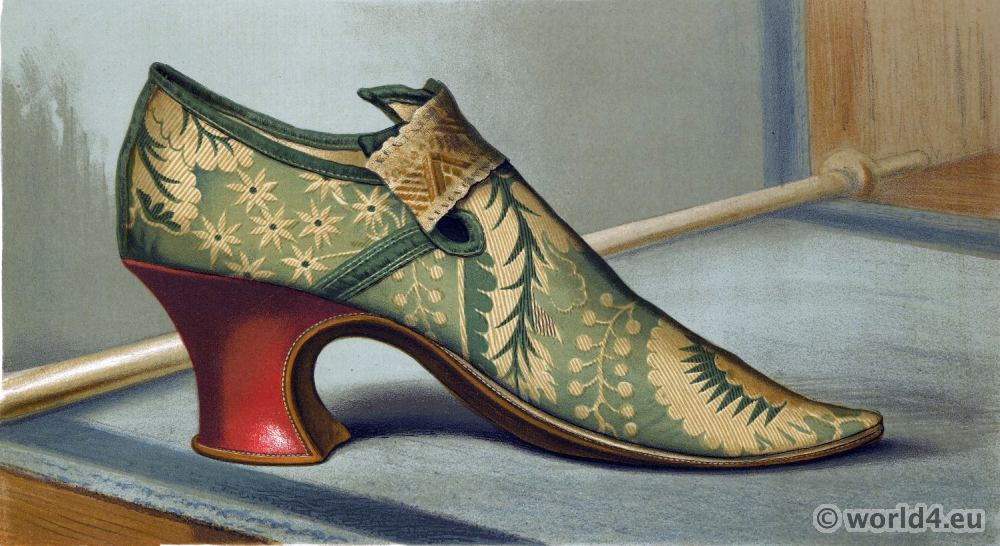 shoes 16th century tudor style. Vintage High Heels. Boho style.