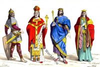 Frankish Merovingian costume history 4th and 5th century.