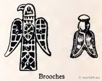 Merovingian Brooches. Frankish jewellery. Bee Queen Brooch