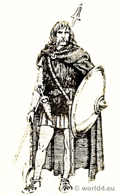 Frankish Merovingian costume history.