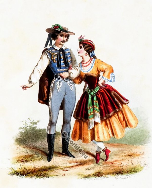 Hungary, Costumes, Alexandre Lacauchie, fashion history