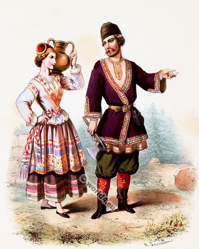 Russia, Costumes, Alexandre Lacauchie, fashion history