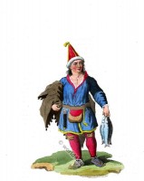 A Laplander in traditional folk dress.