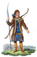 Hunter from the Evenk tribe. Native to Siberia and Northeast Asia.