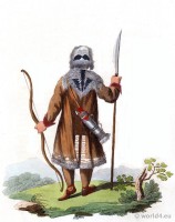 Back Figure of a Yakut, Sakha in his Hunting Dress.