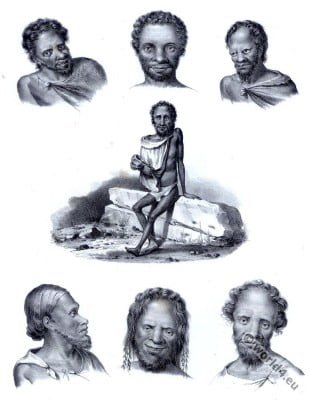 Australia, aborigines, Types, 