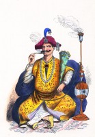 India Raja or Maharajah costume, 19th century.