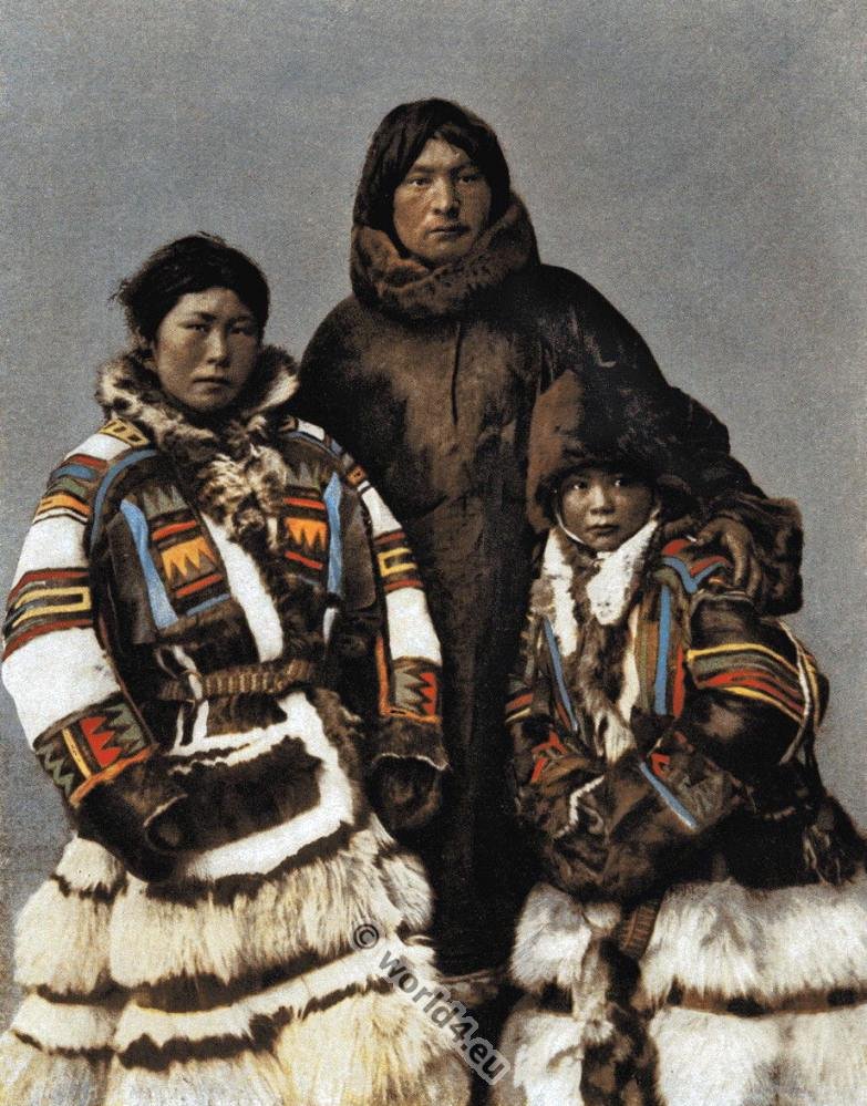 Samoyedic peoples from the island Novaya Zemlya