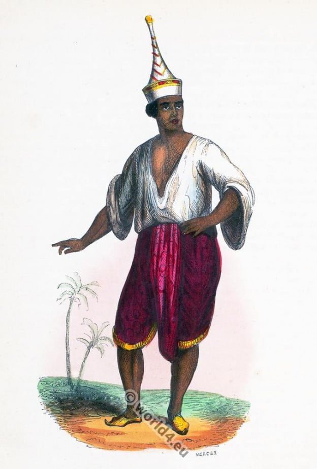 Siamese, Thailand, clothing, dress, Asia, costumes, Auguste Wahlen