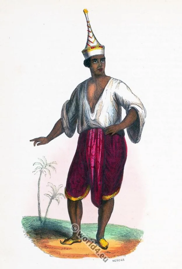 Siamese, Thailand, clothing, dress, Asia, costumes, Auguste Wahlen