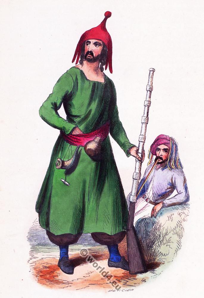 Kurds with gun from Turkey in 19th century.