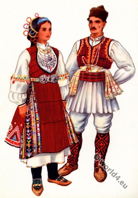 Macedonian national costumes from Kocani.