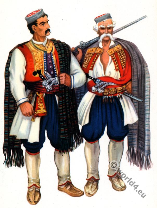 Montenegro. Traditional costumes from Krivosije. By Vladimir Kirin.
