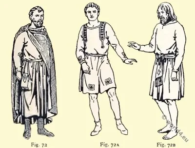 Clavus, tunica, cloak, pouch, Byzantine, Costume, History