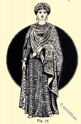 Byzantine, Costume, History, Lady Antonina, Mosaics, Ravenna