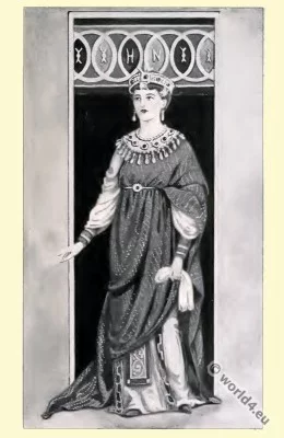 Byzantine, Empress, Costume, History,