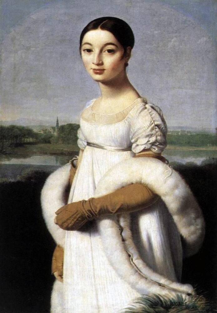 Caroline Rivière, Neoclassical, Ingres, First Empire, Fashion history, regency, costumes