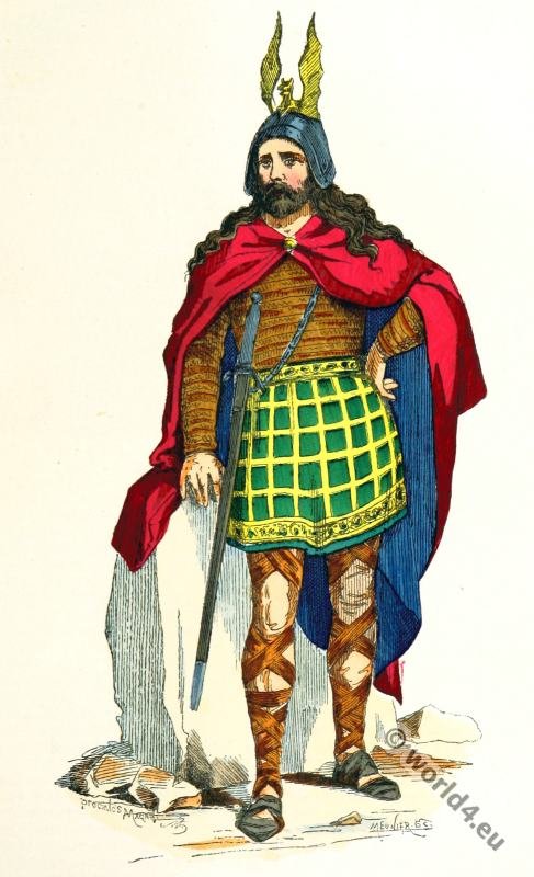 What did ancient Irish Celts actually wear as clothes, and what