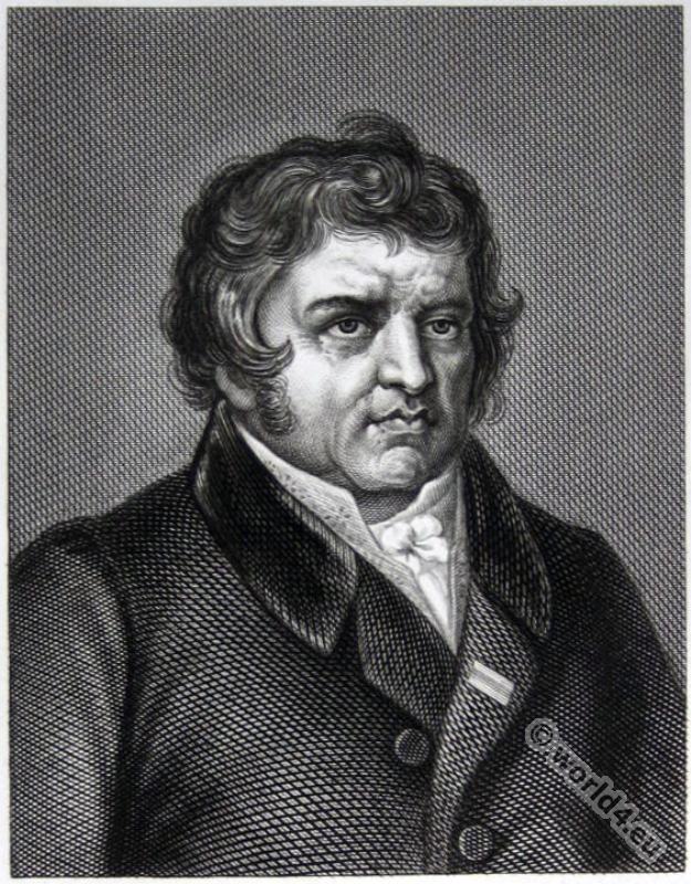 Guillaume Louis Ternaux. First empire portrait. Manufacturer, marketer and French politician.