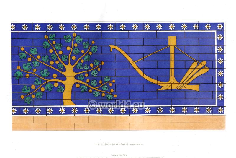 Harem Door. Assyrian Nineveh Mesopotamia History. Tree of life.