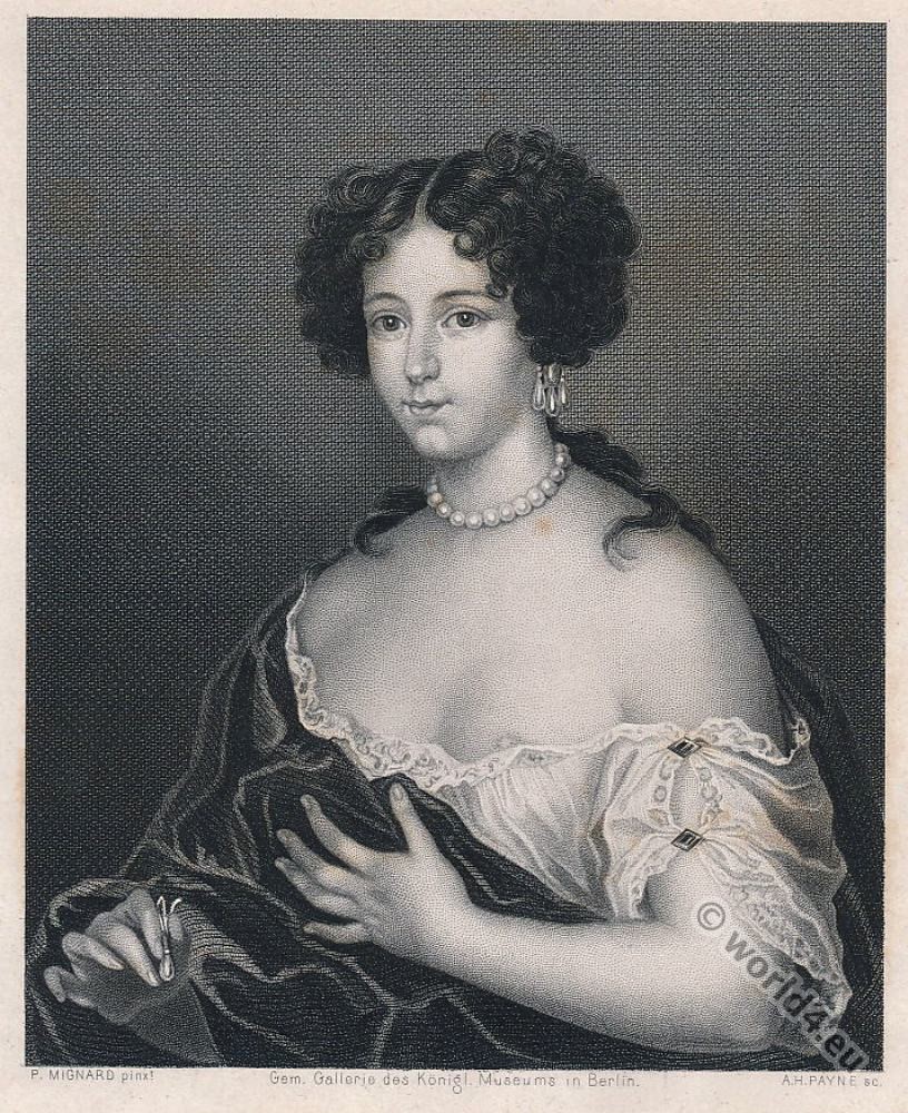 Marie Mancini, mistress,Louis XIV, 18th century fashion