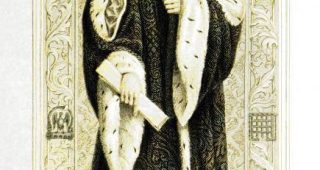 Tudor Henry VII. England King. Coronation costume