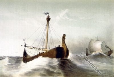 Dutch Boats. 11th century. Middle ages. Viking.