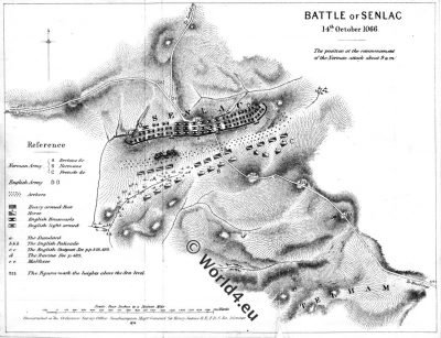 Map, Battle, Hastings, Senlac, normann, anglo-saxon, william the conqueror
