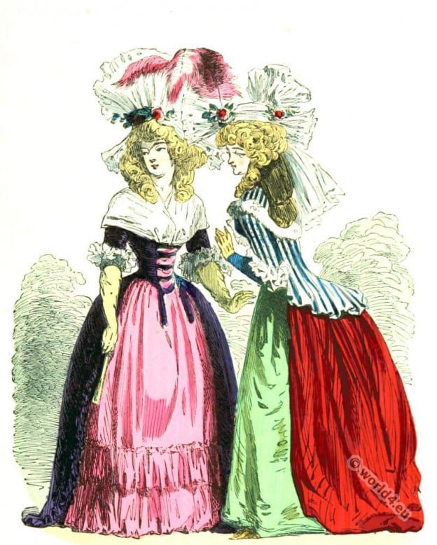 Costumes, Demi-Négligé, fashion, france, rococo,