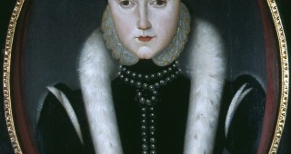 Tudor Queen Jane Grey. Renaissance costume era.