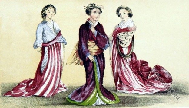 Nagasaki Japan, actors, performance, kimonos